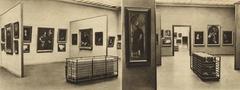 Historic installation of Obrazárna in the Central Library of Prague in 1937