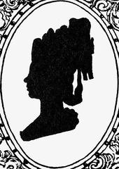 Silhouette portrait of Princess Hélène de Ligne née Princess Massalska at seventeen years old by François Gonord