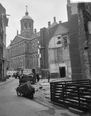 Demolition of the sexton's house of the Nieuwe Kerk on March 13, 1961