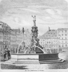 19th century illustrated page from German magazine Die Gartenlaube showing narrative scene