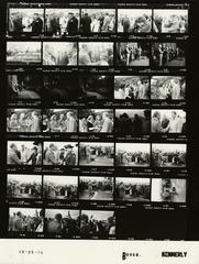 1976 photo contact sheet from the White House Photographic Office showing images of President Gerald Ford