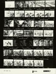 Photo contact sheet of roll film B2006 from Gerald R. Ford White House Photographic Office Series showing multiple black and white images