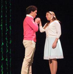 Actors performing on stage in a theatrical play De Fuera Vendra by Cambalache and ESAD