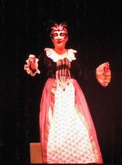 Actor performing on stage during Cambalache and ESAD's play De Fuera Vendra... Quien de Casa Nos Echara