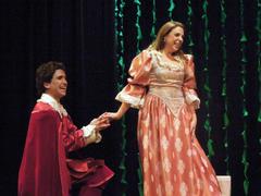 Actors performing on stage in Cambalache and ESAD's De Fuera Vendra... Quien de Casa Nos Echara