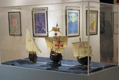 Three ship models displayed in the 2013 Los Paisanos Gallery Exhibition