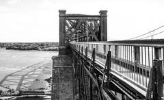 Bridge in Quebec city, Canada during sunset