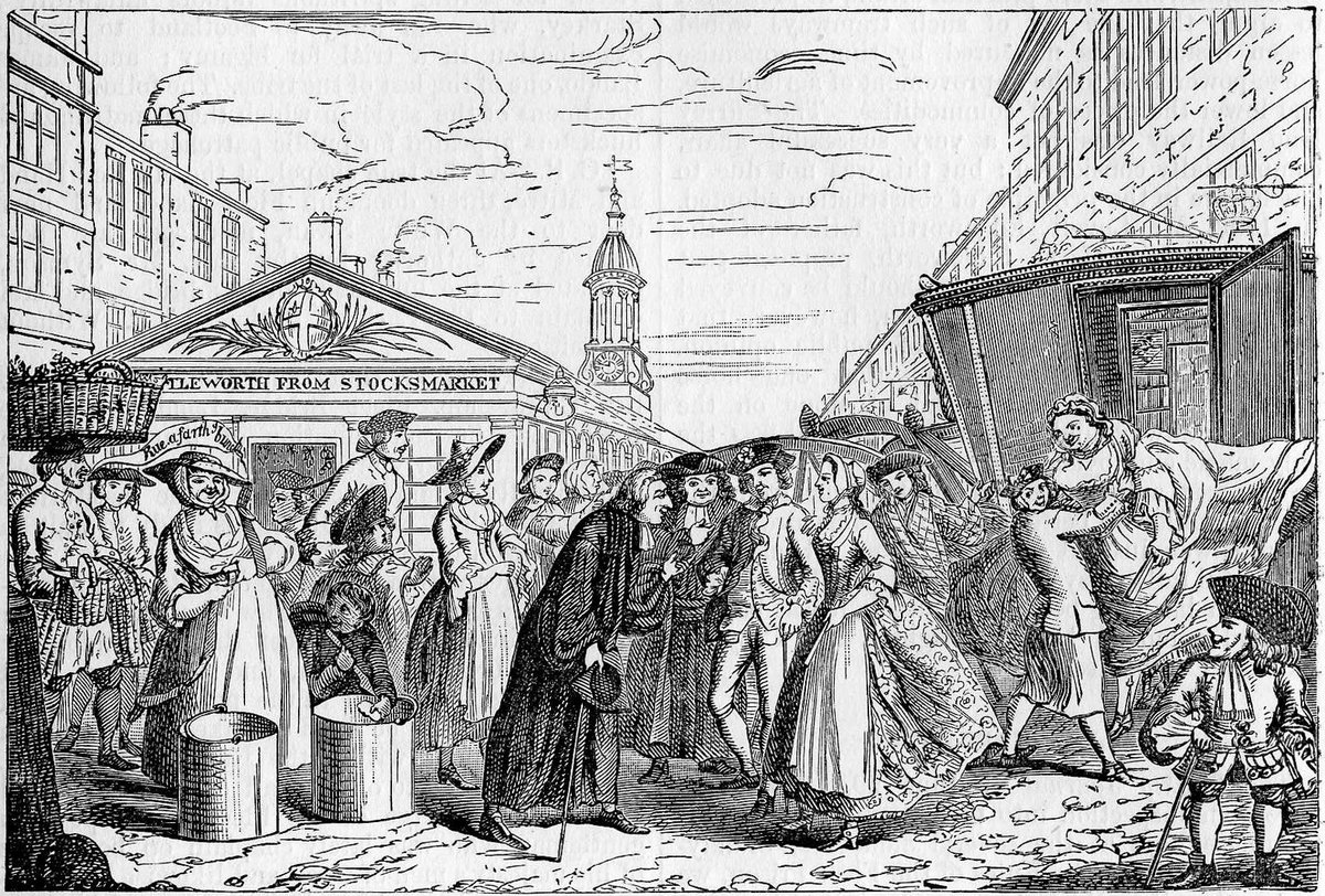 Victorian illustration of Fleet Marriages outside Littleworth from Stock Market