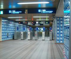 Metro station Colégio Militar/Luz in Lisboa interior view with platform and tracks