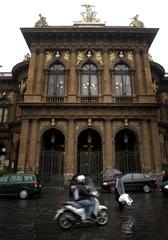 Exterior view of Teatro Massimo Bellini opera house in Catania, Italy
