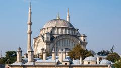 Nuruosmaniye Mosque exterior with Ottoman architectural features