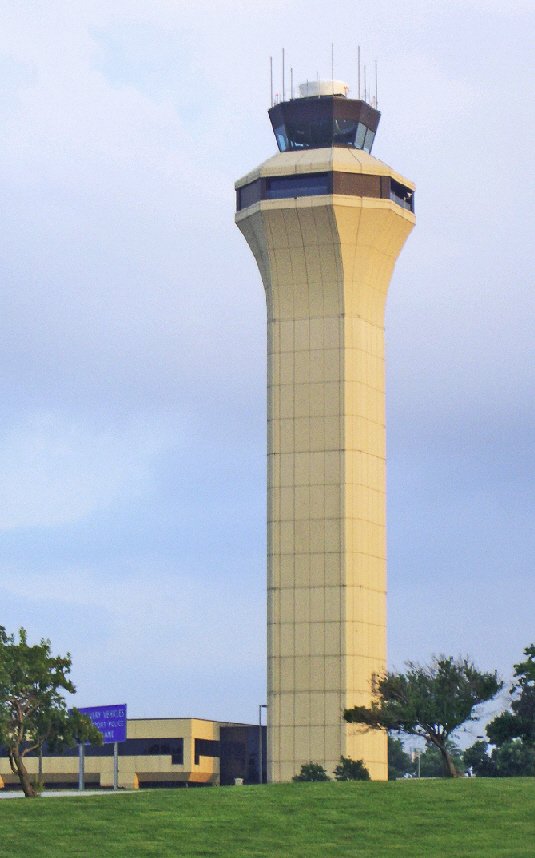 Airport Traffic Control Tower at Kansas City International Airport