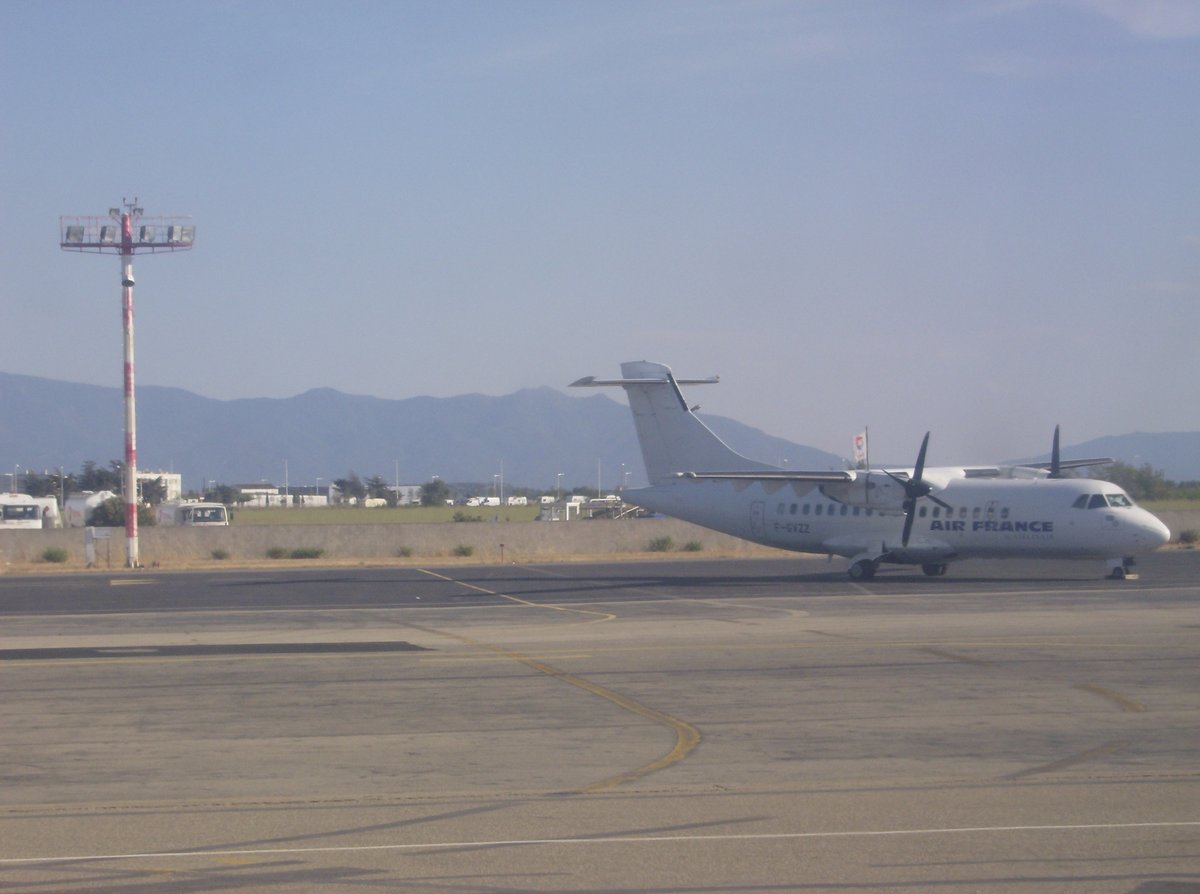 Aircraft parked at Perpignan-Rivesaltes Airport