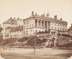 Palais Lubomirski-Breuner historic building in Vienna with Pasqualati House to the left