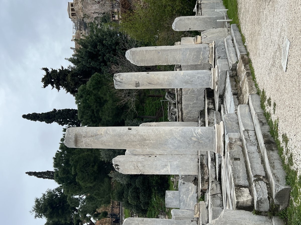 Roman Agora in Athens with ancient ruins and columns