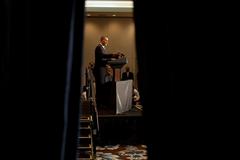 President Barack Obama speaking at the Democratic Senatorial Campaign Committee and Democratic Congressional Campaign Committee dinner at Fontainebleau Hotel Miami 2009