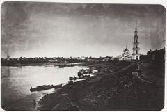 Port facilities of Kaljazin on the Volga River in Tver Governorate
