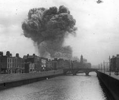 Bombardment of the Four Courts in Dublin during Irish Civil War