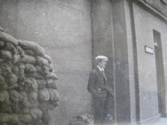 Irish republican leader Ernie O'Malley outside Four Courts Dublin 1922