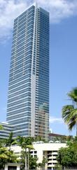 Four Seasons Hotel Miami towering skyscraper exterior in downtown Miami
