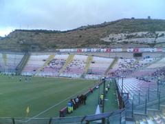 Dettaglio Curva Nord with guest section and part of Tribuna B at Stadio San Filippo