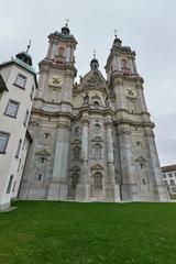 Exterior view of Stiftskirche St. Gallus und Otmar church in St. Gallen