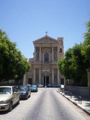 Saint Catherine Church in downtown Alexandria with historical architecture