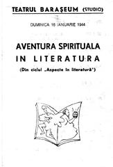 Theatre bill poster for a spiritual theatre performance
