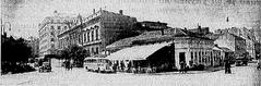 Historical buildings in area of modern Nikole Pašića Square in Belgrade 1940