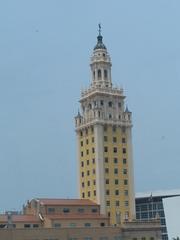 Downtown Miami skyline with Freedom Tower and tall buildings