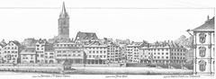 Painting of St. Peter and Weinplatz by Johann Balthasar Bullinger