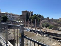 The Temple of Peace in the Roman Forum ruins