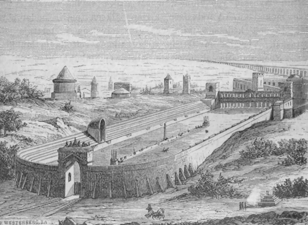 Roman Circus of Maxentius aerial view