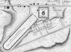 Site plan of Mausoleum of Romulus, Villa of Maxentius, and Circus of Maxentius