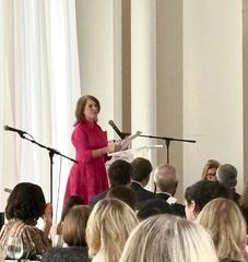 First Lady Anna Harris Stein speaking at North Carolina First Lady’s Luncheon at North Carolina Museum of Art