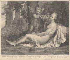 Venus and Cupid painting by Poussin, 1665