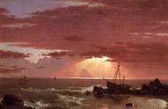 Shipwreck painting by Frederic Edwin Church