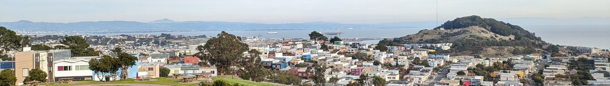 View of Crosstown Trail from McLaren Park in San Francisco