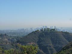 Scenic views of Los Angeles westside from Backbone Trail at Topanga State Park