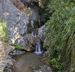 Temescal Falls waterfall in Topanga State Park California