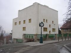 Villa Müller modernist architecture exterior in Prague-Střešovice