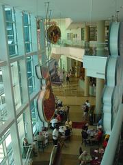 View of Lykes Atrium from above Columbia Cafe at Tampa Bay History Center