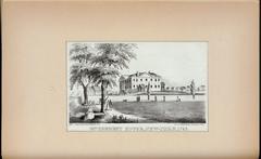 Illustrated historic Government House, New York, 1795, by Thomas Addis Emmet