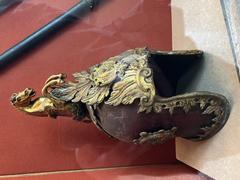 Historical helmet displayed at Musée Correr