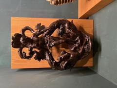 Ancient classical sculpture of a seated figure in Musée Correr
