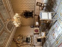 Interior view of the Musée Correr in Venice showcasing elegant classical architecture with columns and decorative details