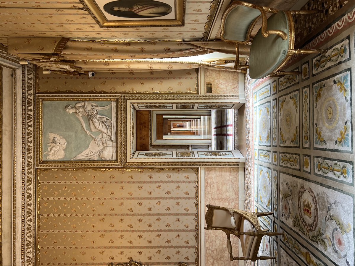 Interior view of Musee Correr with historic furniture and exhibits