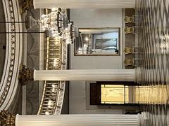 Interior of Museu Correr with classical sculptures and ornate decorations