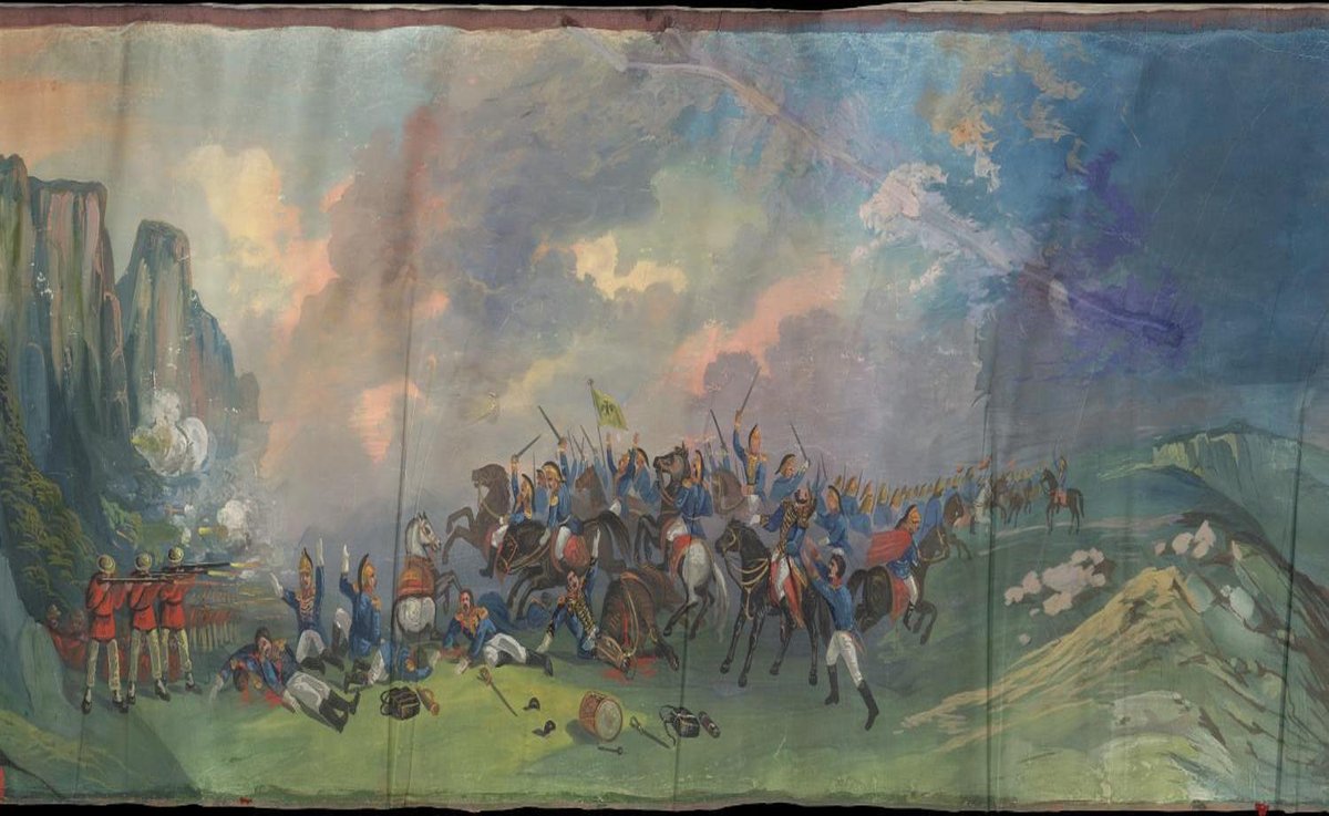 19th century painting depicting the Attack of the Austrians in battle