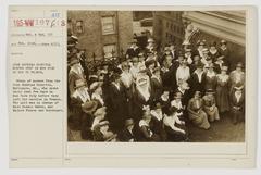 Johns Hopkins Hospital nurses in New York City preparing to depart for service in France during World War I